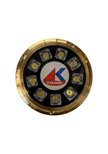 9 Power Ledli Pirinç Sualtı Lambası 10-30 V Mavi