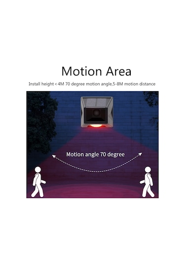 Cbtx N911f Güneş Uzaktan Kumanda Uyarı Işığı Su Geçirmez Kablosuz İnsan Vücudu İndüksiyon Alarm Işığı Diğer