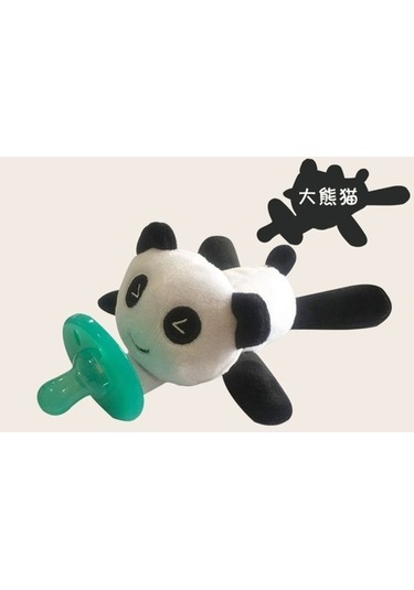 Flybuy Yenidoğan Tutucu Soothie, Şeffaf Silikon Peluş Hayvan Emzik, Bebek Ayrılabilir Klip, Bosphorusboutique Şeffaf