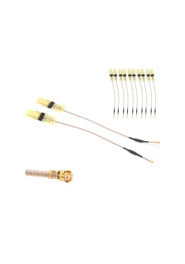 Yaleker 10 Adet 2.4g/5g Ipx Anten, Mini Pcı-e Wifi Bluetooth Dahili Anten, 17cm Uzunluk, Basit Kurulum, Plug & Play, Kaliteli Performans