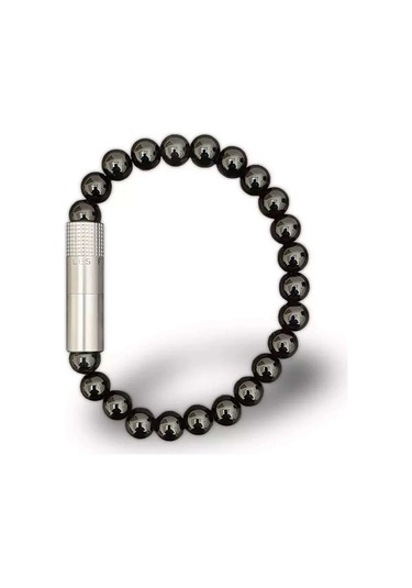 Les Fines Lames Punch Bileklik Steel Oniks 8 MM - L