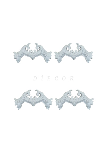 Diecor Dekoratif Boyanabilir Polimer 2,5 Cm Duvar Çıtası Uyumlu Köşe Motifi Beyaz 2,5 Cm Model:xa94