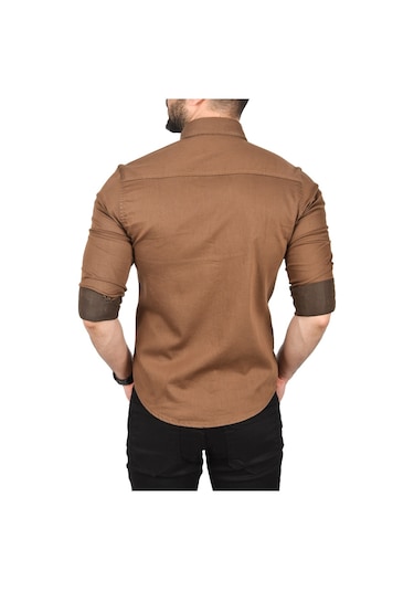 Deepsea Erkek Kahve Slim Fit Pamuklu Cepli Kot Gömlek Çıtçıtlı Uzun Kollu Spor Gömlek 2502503 Kahve Deepsea Erkek Kahve Slim Fit Pamuklu Cepli Kot Gömlek Çıtçıtlı Uzun Kollu Spor Gömlek 2502503 Kahve