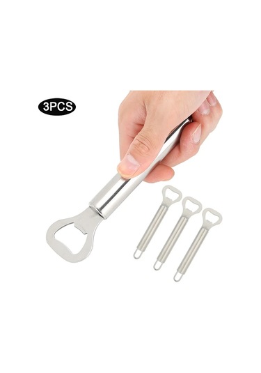 /ea/3 Adet Mini Taşınabilir Bira Şişe Açacağı Paslanmaz Çelik Manuel Mutfak Aksesuarları Diğer