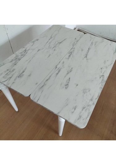 110 X 45 Katlanır Masa Mermer Desen