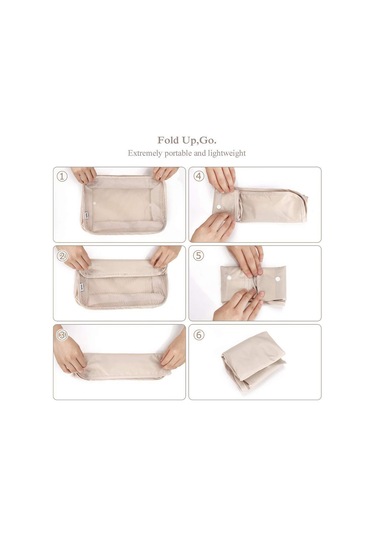 Moveevo Saklama Çantaları 8 Parça Set Seyahat Organizatörü Bavul Paketleme Seti Saklama Kutuları Taşınabilir Bagaj Organizatörü Pembe