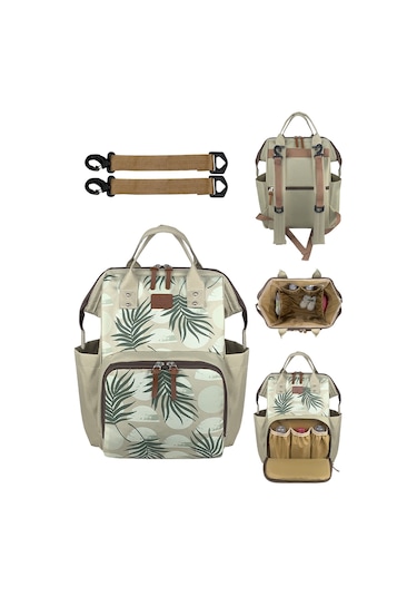 Paris Anne Bebek Bakım Sırt Çantası Olıve Krem