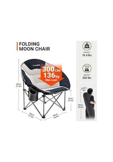 Madfox Moonchair Deluxe Katlanır Kamp Sandalyesi 001