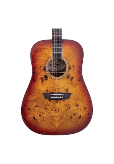 Washburn Deep Forest Burl Amber Fade Akustik Gitar