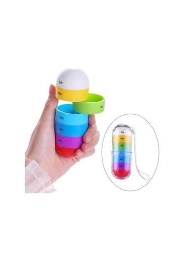 Suntek Haftalık Hap Kutusu İlaç Için 7 Günlük Çanta Diğer