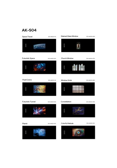 Yaozixa Godox Ak-s04 10'lu Flaş Projektör Slaytları, Ak-r21 İle Uyumlu