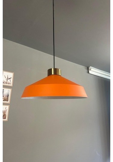 Lema Turuncu Tekli Avize Plafonyer Başlık Sarkıt Lamba Restoran Cafe Salon Avizeleri Turuncu