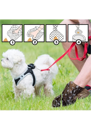 Pribor Kedi Köpek Dışkı Kaka Poşeti 4 Lü / Hazneli Kedi Kumu Küreği Içinde Uygundur