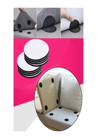 20 Adet Halı Kilim Koltuk Örtüsü Kaydırmaz Sabitleyici Cırt X