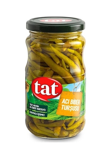 Tat Acı Biber Yakan Turşu 330 Gr Cam X 3 Adet