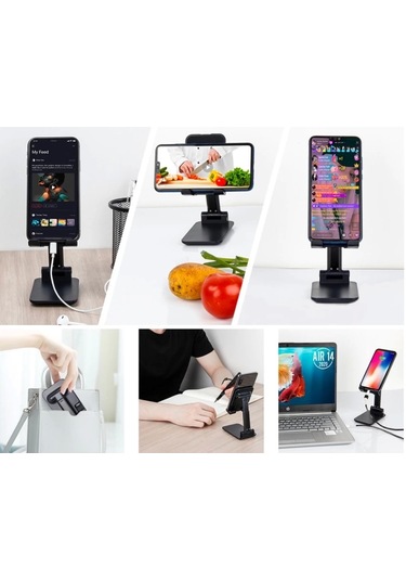 Pratik Katlanabilir Masaüstü Telefon Tutucu Stand Cm-157
