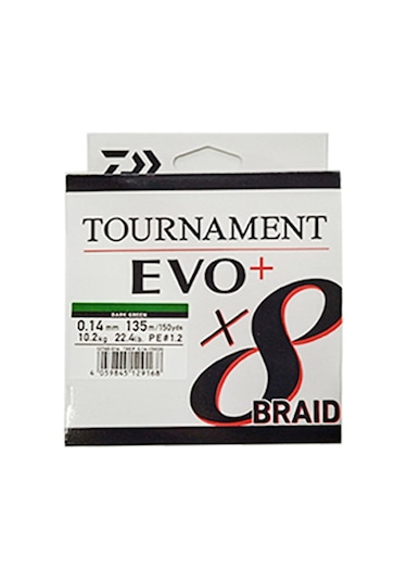 Daiwa Tournament Evo+ 8B Dark Green Ip Misina 135Mt