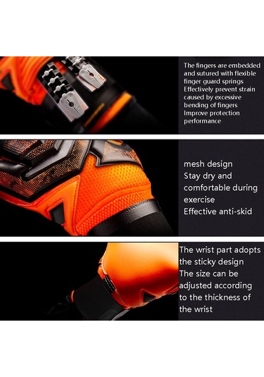 Sones Ailsports St5511 1 Çift Kaleci Kalın Lateks Parmak Koruma Eldiveni, Beden: 8