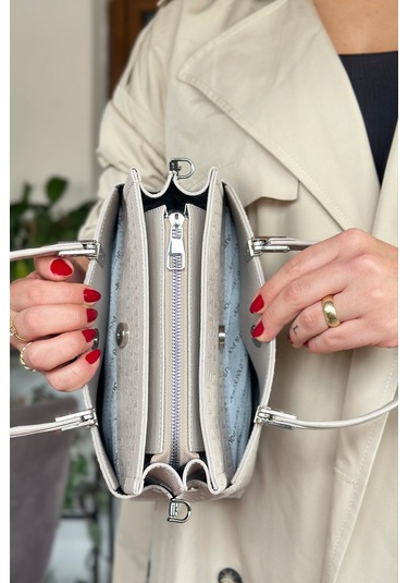 Jps- Just Polo Baskı Desenli Özel Seri El Ve Omuz Çanta Gq-4045-gd - Taş Kombin Taş