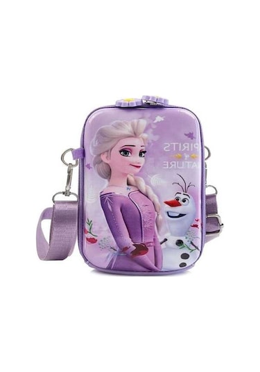 Didadodo Kızlar Frozen Omuz Çantası Hafif Çocuk Çapraz Askılı Çanta Açık Mor, Renk: Açık Mor Açık Mor