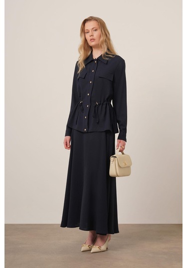 Ftz Women Kadın Melise Crep Takım Lacivert 31172 Lacivert