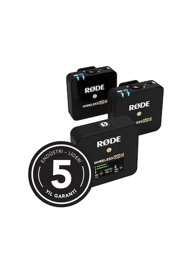 Wireless Go Iı 2 Kişilik Kablosuz Mikrofon Sistemi / Kayıt Cihazı Siyah