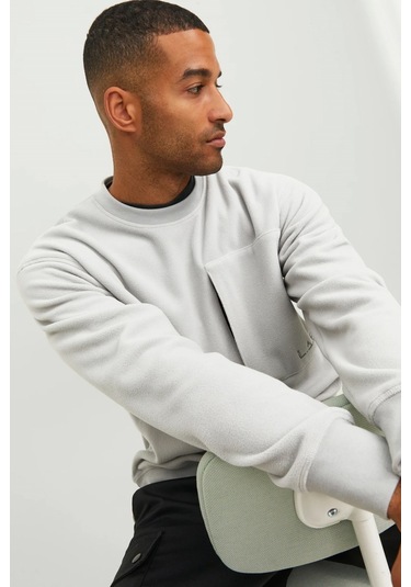 Jack & Jones Jcolab Erkek Sweatshirt 12241523 Gri