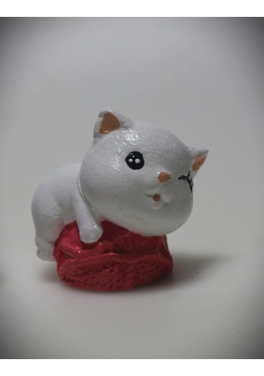 Tedi Sanat Kedi Biblo Dekoratif 3 Lü
