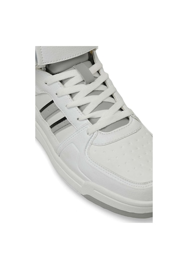 Kinetix Wılmo Pu Hı 5fx Beyaz Unisex High Sneaker Beyaz-a Grı Çok Renkli