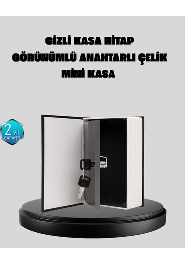 Anahtarlı Gizli Kitap Kasa Metal İç Yapı, Kamuflajlı Sözlük Tasarım