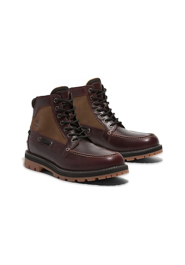 Timberland Tb0a697h Britton Road Mid Lace Up Boot Bordo Erkek Bot Bordo