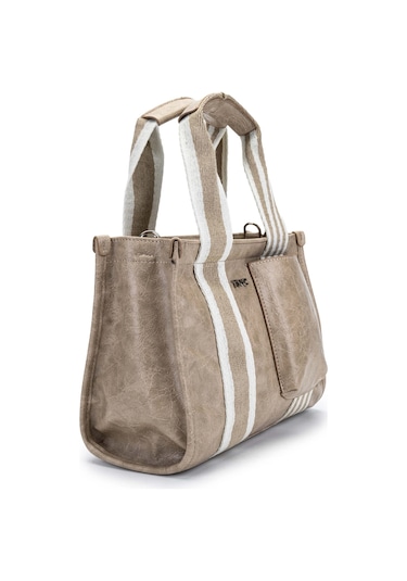 Tamer Tanca Kadın Vegan Bej Omuz Çanta 1003 2000 Bn Canta Sk23/24 Bej Krsk Rgn Çok Renkli