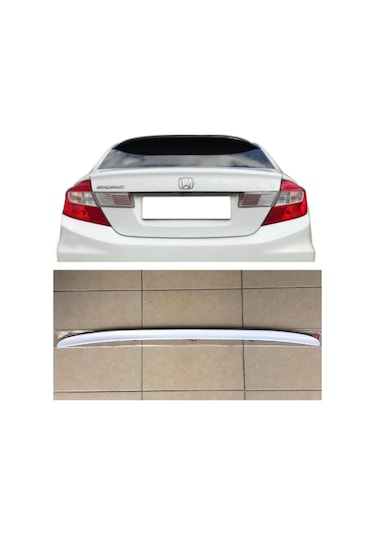 Honda Civic Fb7 12-16 Bagaj Üstü Spoiler Bagaj Çıtası Parlak Beya