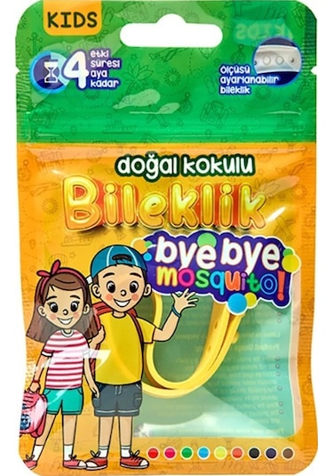 Bye Bye Mosquito Doğal Kokulu Çocuk Sinek Kovucu Bileklik