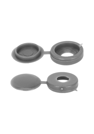 Xurunkeji 200 Adet Vidalı Kapak Plastik Menteşeli Vida Başı Kapakları Vidalı Kapak Kapakları Takmalı Yedek Vida Dekoratif Kapakları Gri 15x11x3cm