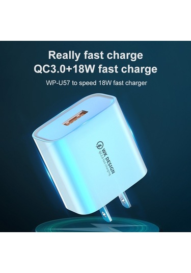 WK WP-U57 Maksimum 18 W QC 3.0 Hızlı Şarj USB Şarj Cihazı