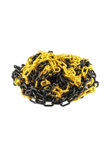 Mfk 8 Mm 1 Metre Sarı Siyah Plastik Tafik/Park Zincir