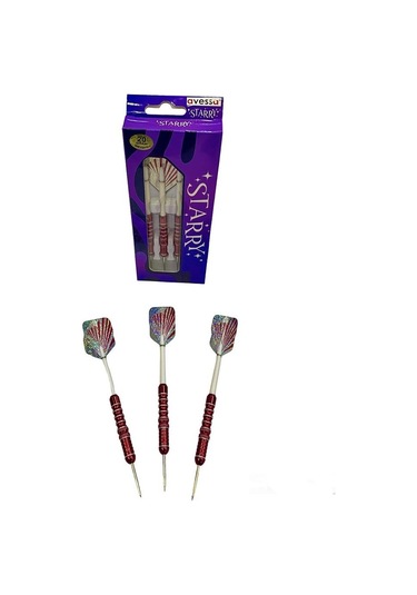 Avessa Ok-300 Profesyonel Çelik 21gr Dart Oku Kırmızı 3lü