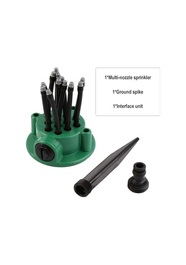 Lemestar Plastik Ve Pvc Çiftli Nozzleli Otomatik Bahçe Sulama Sprinklerı - 360 Derece Dağıtım, Basınçlı, Su Tasarruflu, Çim Ve Bitki Sulama