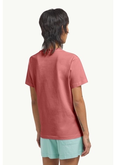 Jack Wolfskin Essentıal T W Kırmızı Kadın Kısa Kol T-shirt Kirmizi