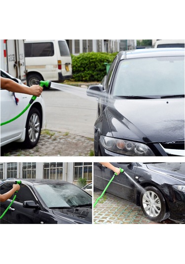 Monyee Mavi 75ft 3x Yüksek Basınçlı Genişleyen Bahçe Hortumu Seti - Araba Yıkama Ve Sulama Spratlı Aleti