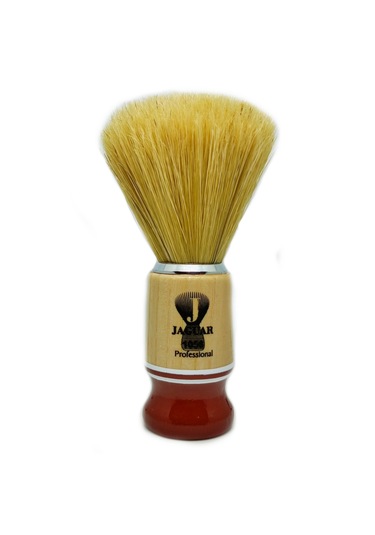 Jaguar 1056 Ahşap Sap Doğal Kıl Tıraş Fırçası, Tıraş Sabunu Seti