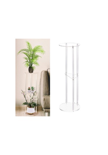 Suntek Şeffaf Akrilik Yan Sehpa Küçük Alan Gece Sehpası Çok Renkli