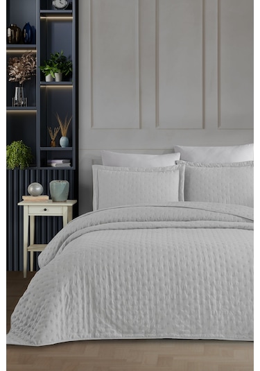 Elart Yatak Örtüsü 2 Parça Tek Kişilik Helena Taş Taş