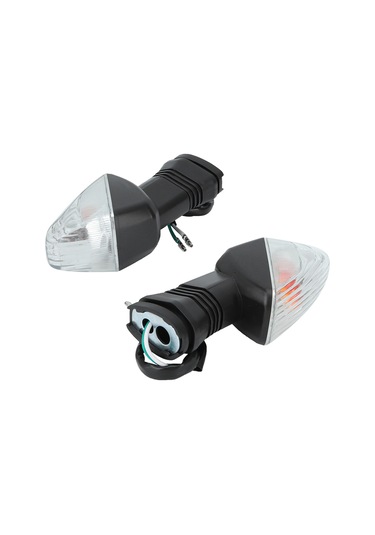 Xiyyadms Kawasakı Zx-6r İçin Dayanıklı Abs Sinyal Lambası Siyah-beyaz, 2 Adet - Kolay Kurulum, Enerji Tasarruflu, Motorcycle Dıy Değiştirme Parçası