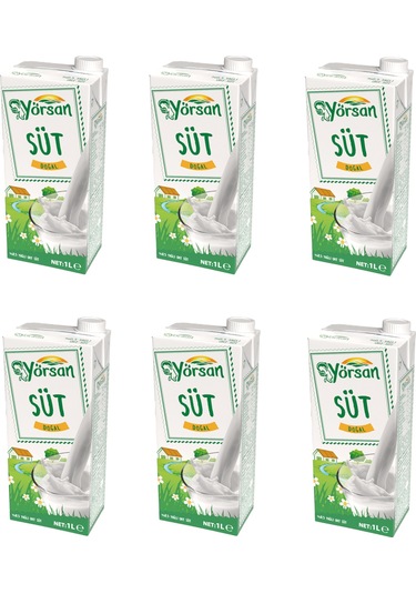 Yörsan %0,5 Yağlı Süt 1 Lt X 6 Adet