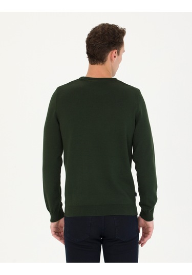 Pierre Cardin Erkek Koyu Yeşil Kazak /triko 50270179-vr079 Koyu Yeşil