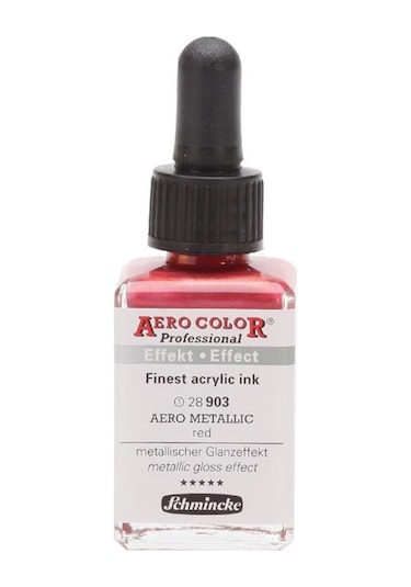 Schmincke Aero Color Akrilik Mürekkep 28Ml 903 Aero Metallic Red