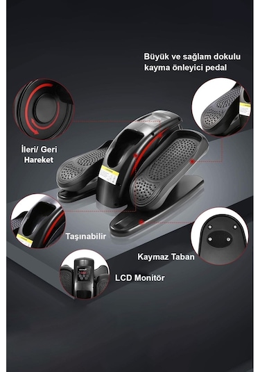 Kochler Eliptik Kondisyon Bisikleti - Egzersiz Aleti - Alman Tasarım - Ayak Masaj Aleti Çok Renkli