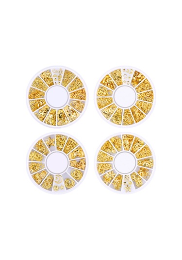 Vkemall "japon Çivi Dekorasyonu - Ay Yıldız Desenli Metal Aksesuarlar, 200 Parça" Diğer